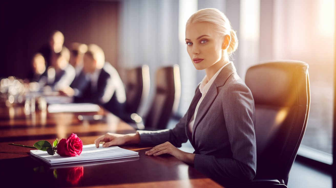 Professional business growth meeting